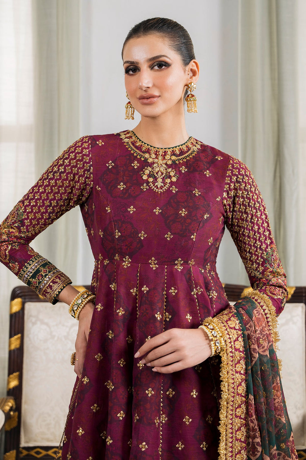 Baroque | EMBROIDERED CHIFFON | CH12-03