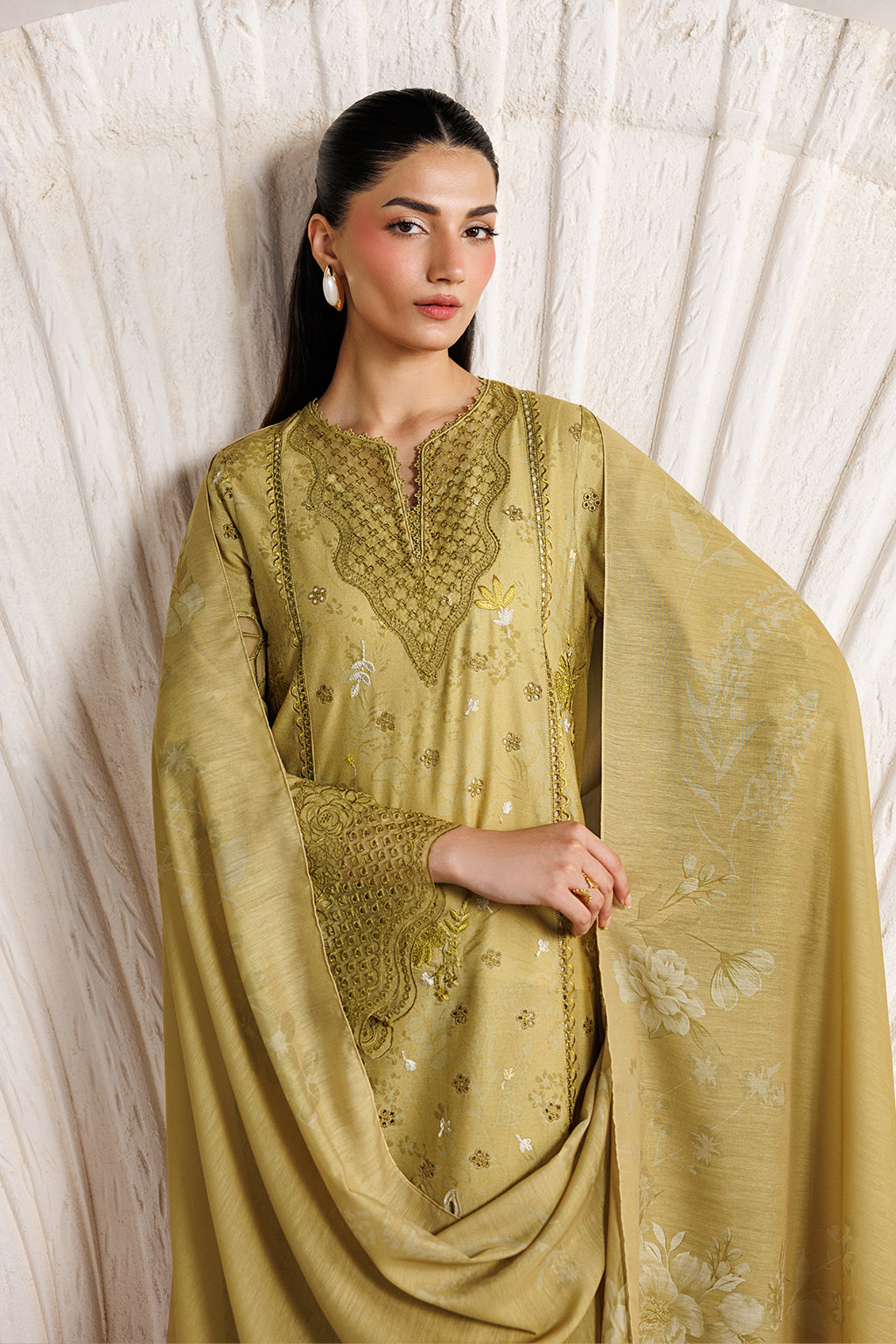 Iznik | Festive Embroidered Lawn | IBE-09
