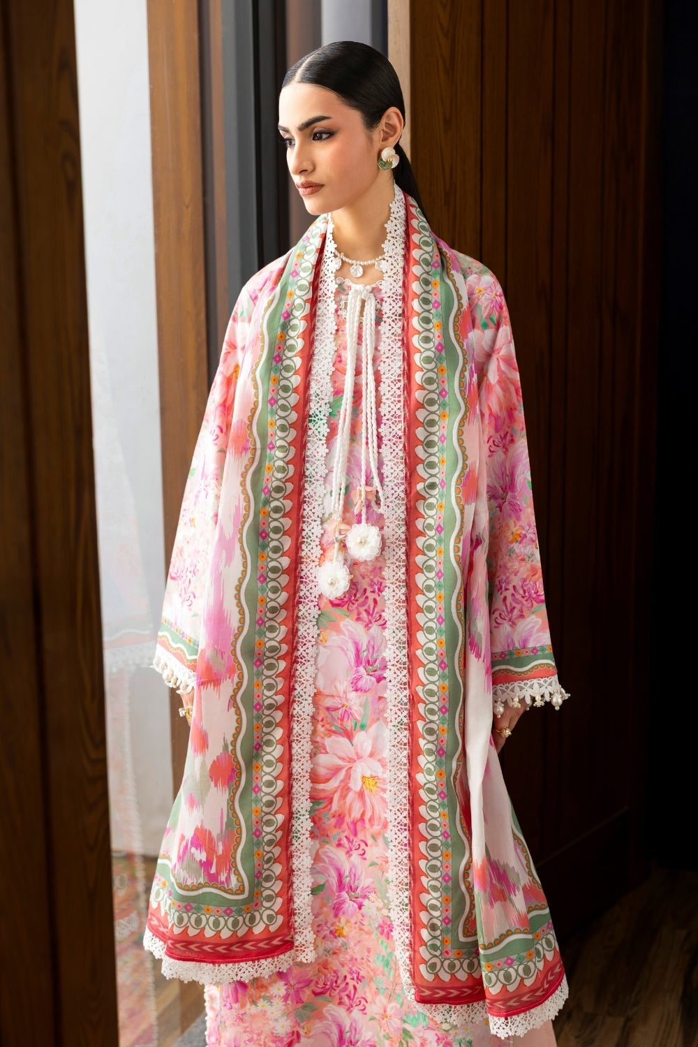 Naqsh | Midnight Meadow Lawn | Peony
