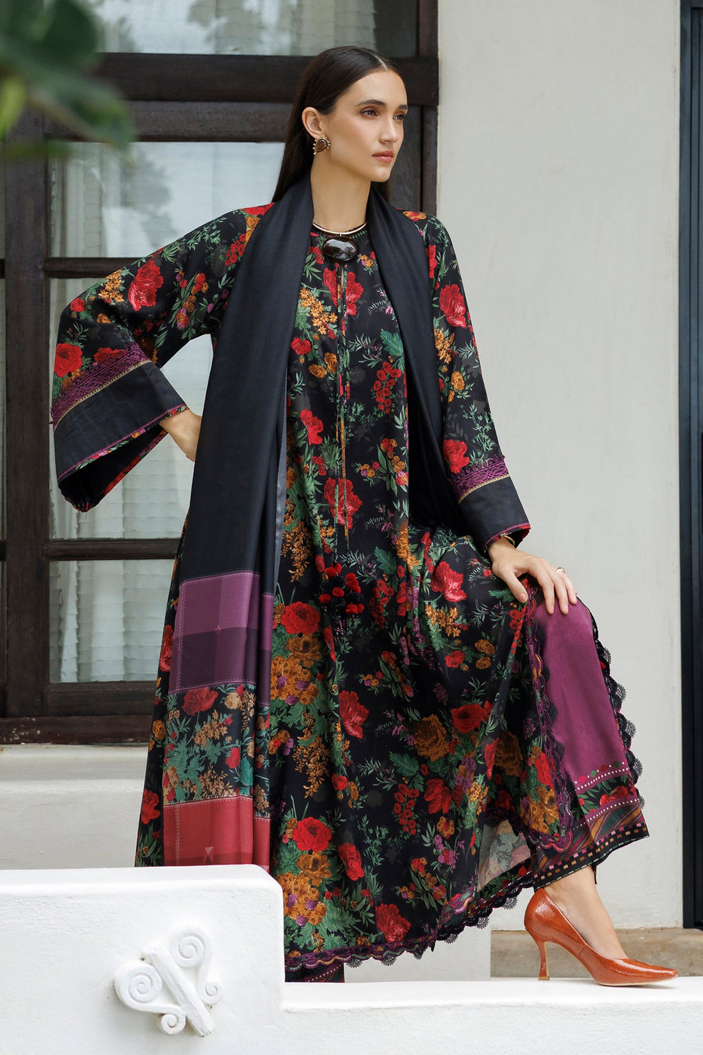 Baroque | Digital Printed Viscose Winter | SF-4563