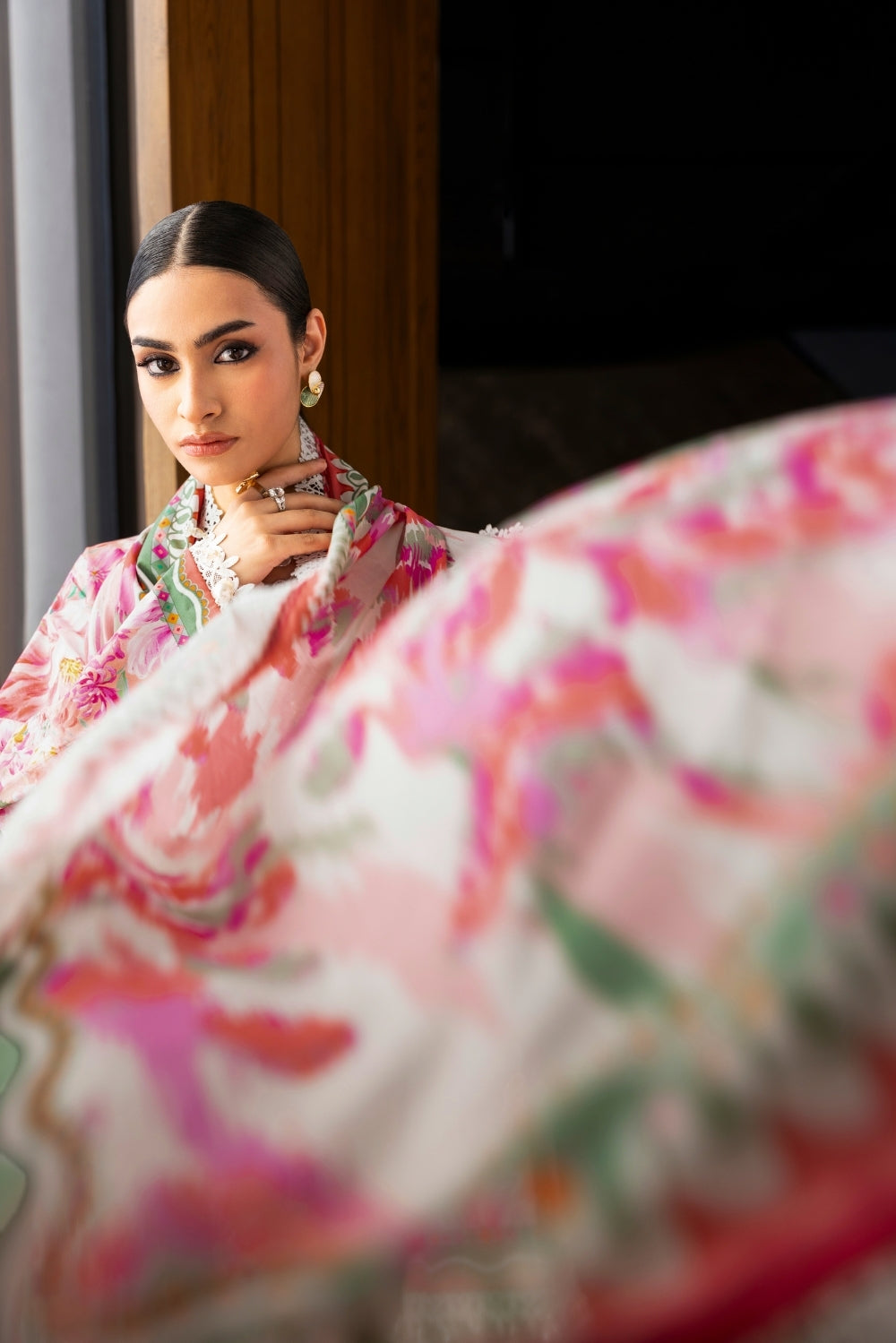 Naqsh | Midnight Meadow Lawn | Peony