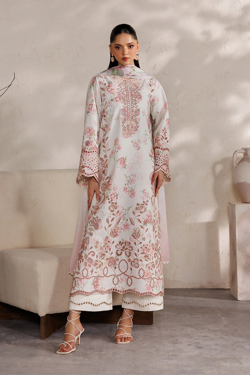 Iznik | Festive Embroidered Lawn | IBE-04