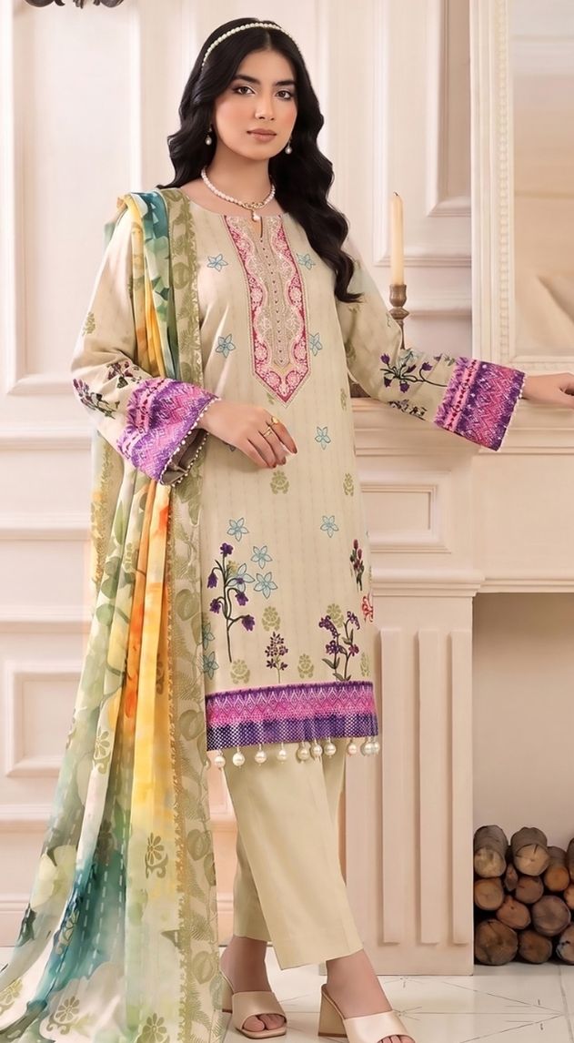 Fatima Maryam | Eshmaal Printed Lawn | FM-E-38