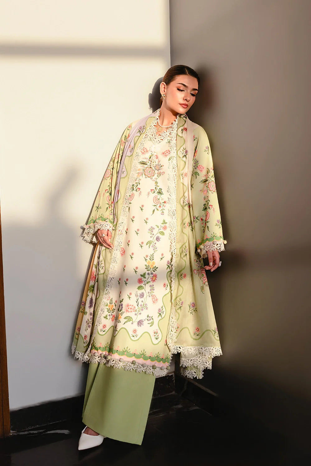 Naqsh | The Breeze Edit Lawn | Sage Serenity