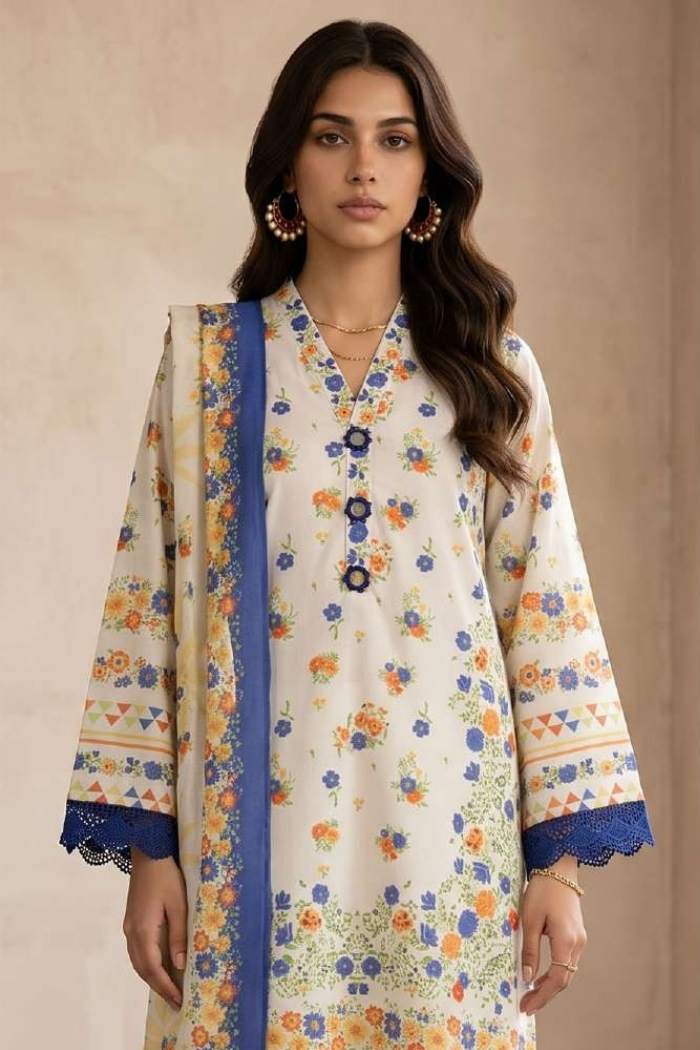 Zellbury | 3 Pc Printed Lawn | 38114