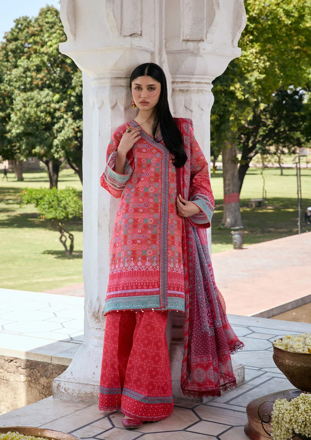 Kahf | Aangan Prints Chiffon '26 | Tabeer