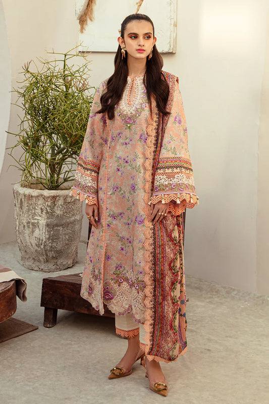 Alif | Lawn | CORAL BLUSH