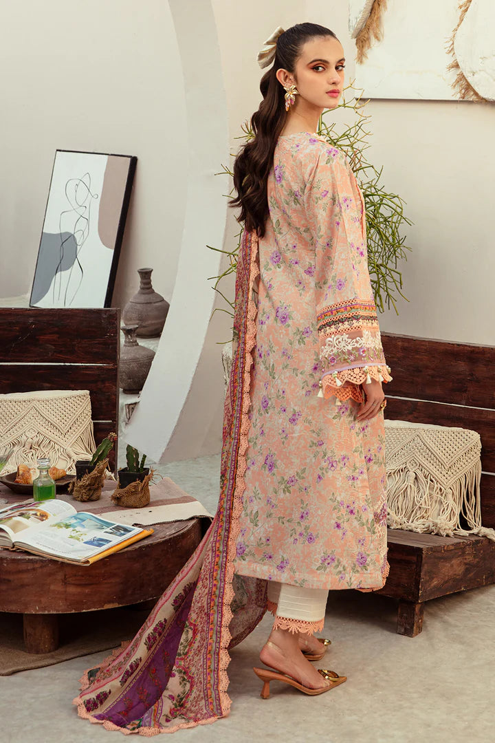 Alif | Lawn | CORAL BLUSH