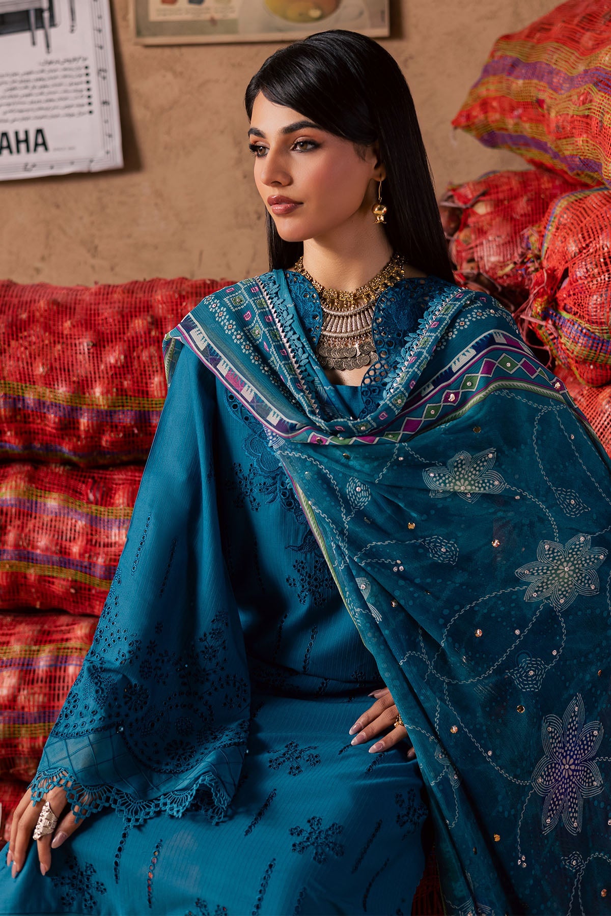 Nureh | Bazaar Embroidered Chikankari Lawn | NE-242