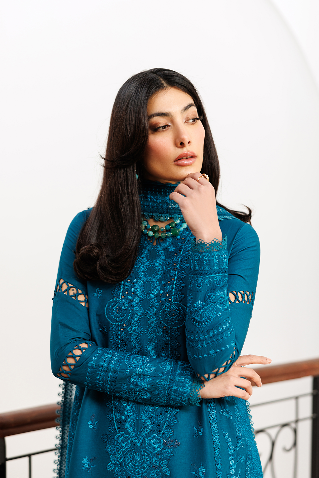 Emaan Adeel |  Mirabelle festive luxury lawn | Floraison