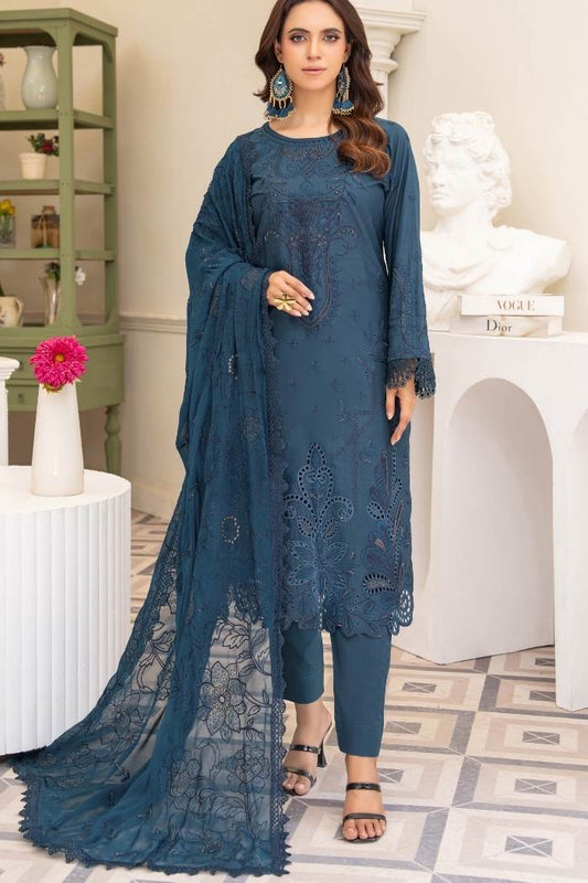 Riaz Arts | Romana Luxury Lawn | RA-R-02