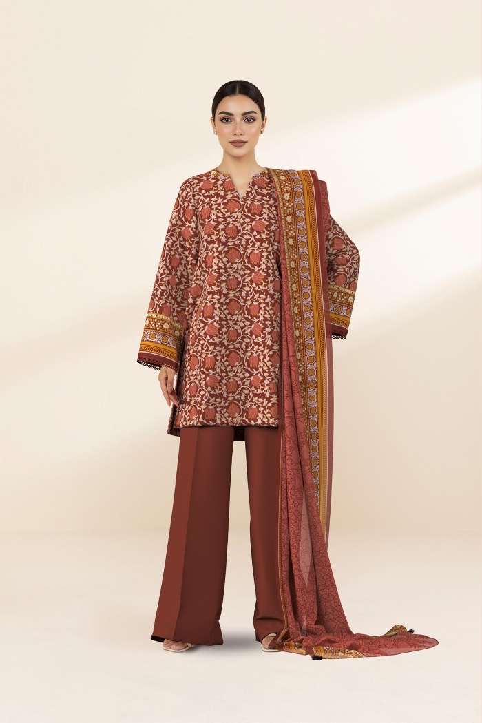Sapphire | 3 Pcs Printed Lawn Suit | 3PB-WS26CL14-137