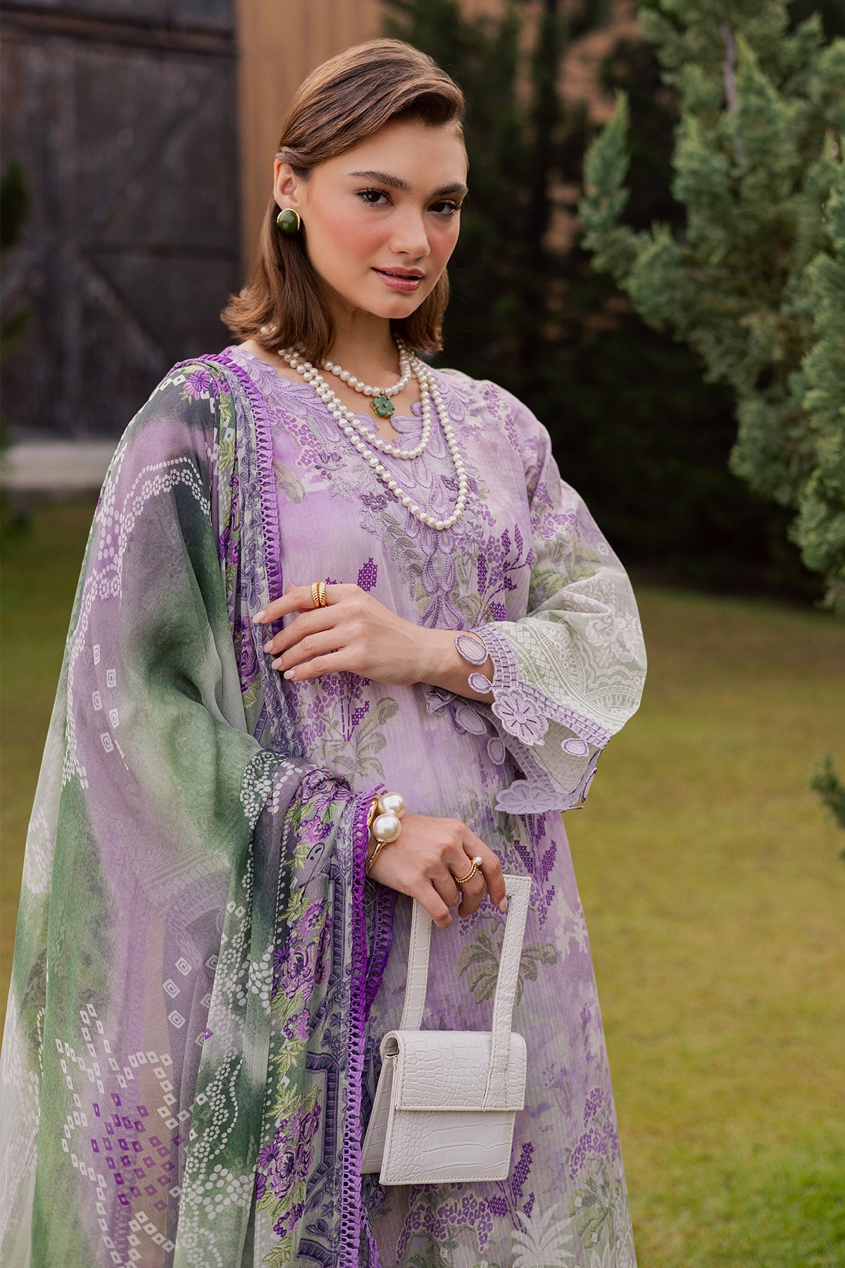 NUREH | GARDENIA - EMBROIDRED & PRINTED LAWN DORIA | NSG-211