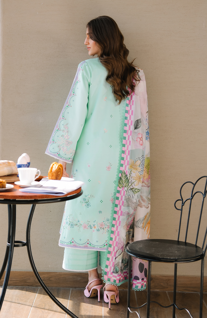 Seran | Afsanah - Unstitched Lawn | Elaya