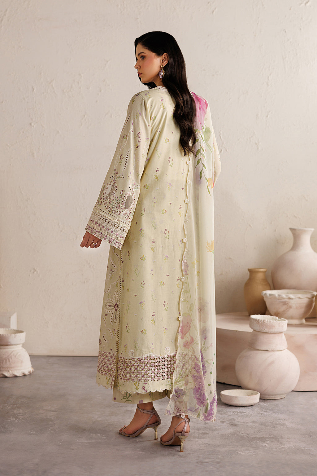 Iznik | Festive Embroidered Lawn | IBE-08