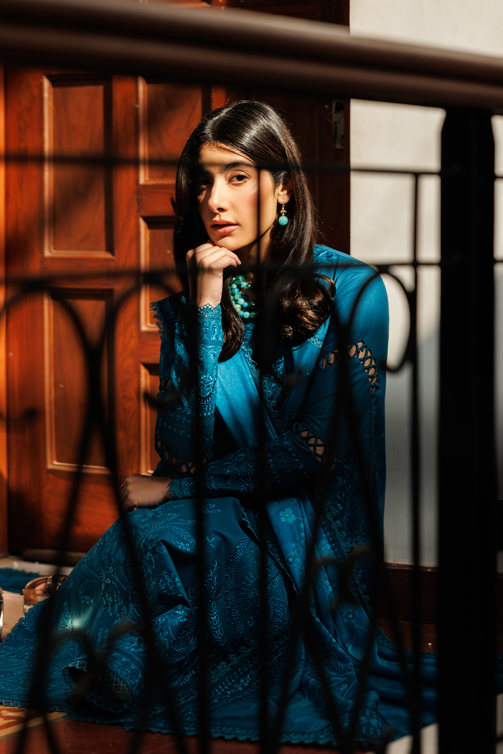 Emaan Adeel |  Mirabelle festive luxury lawn | Floraison