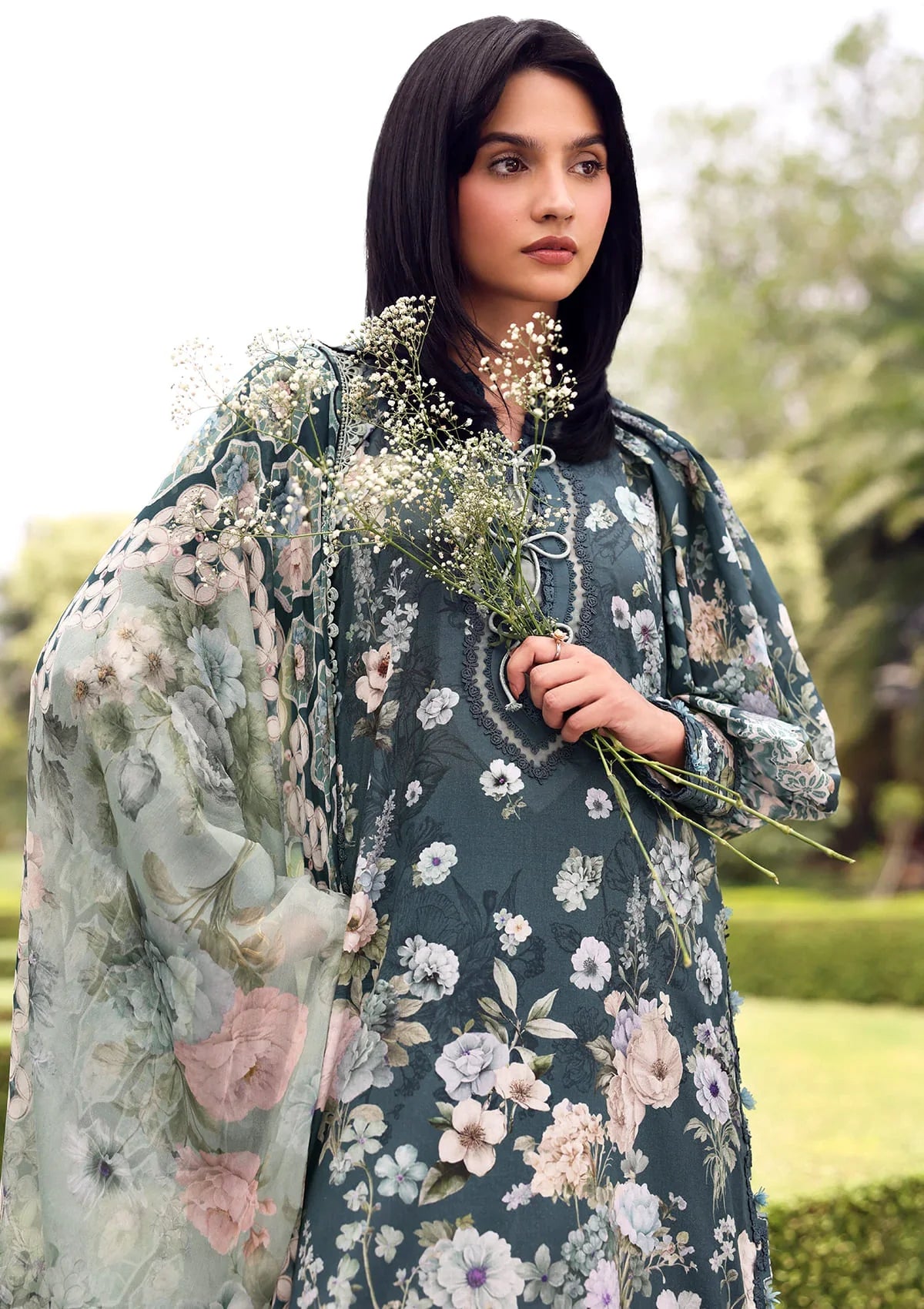 Elaf | Belladore - Prints Chiffon Lawn '26 | EPA-6B HEATHER