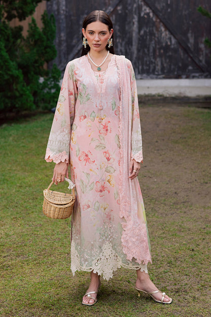 NUREH | GARDENIA - EMBROIDRED & PRINTED LAWN DORIA | NSG-208