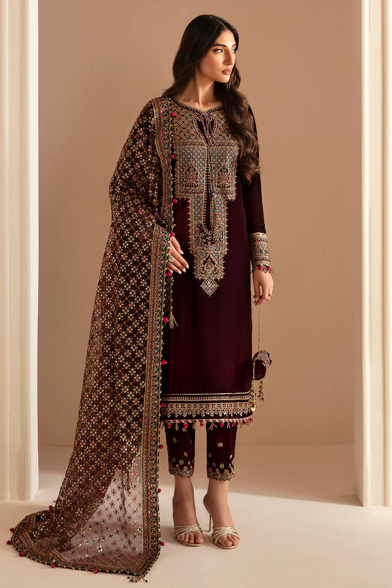 Jazmin | Embroidered Velvet | VF-2022