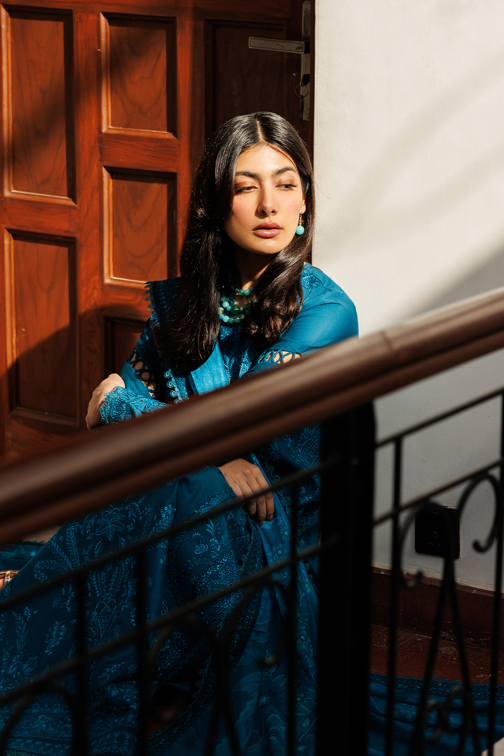 Emaan Adeel |  Mirabelle festive luxury lawn | Floraison