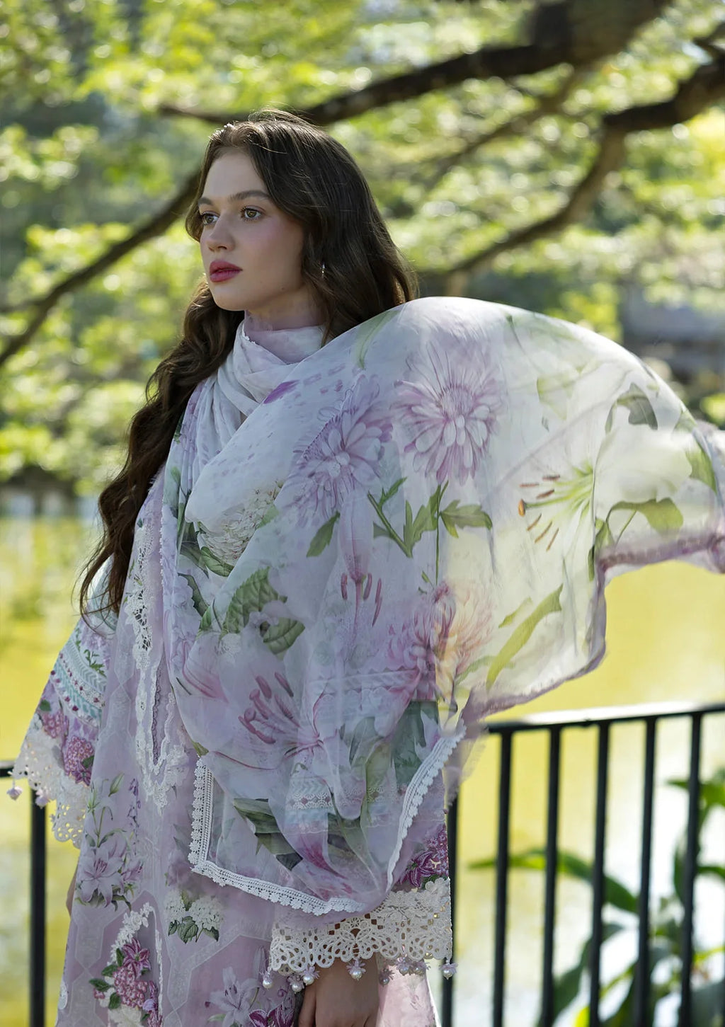 Elaf | Signature Embroidered Printed Lawn | Juliette