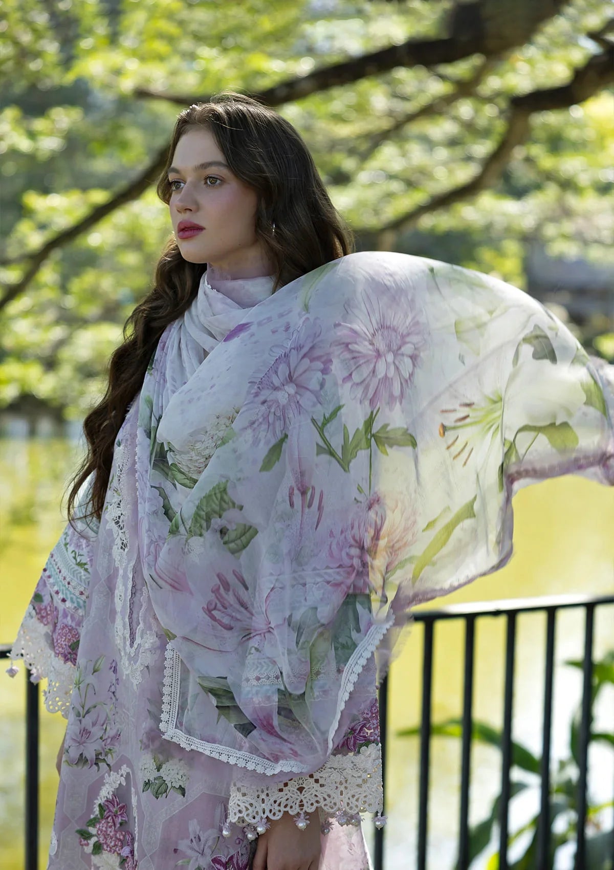 Elaf | Signature Embroidered Printed Lawn | Juliette