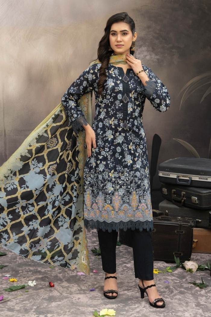 Riaz Arts | Elegant 3 Piece Lawn | RA-EX-02