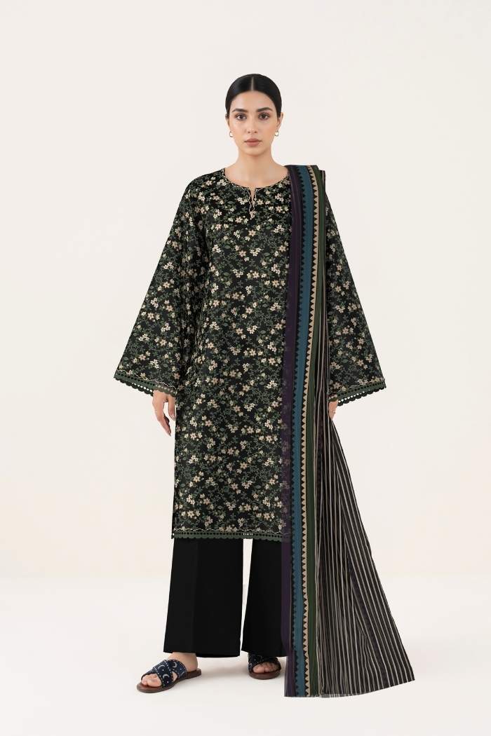 Sapphire | 3 Pc Printed Lawn Suit | 3PB-WS26CL11-103