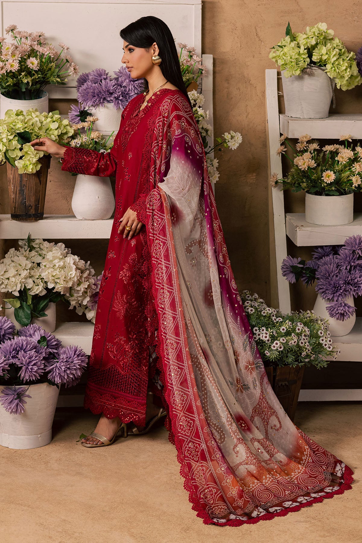 Nureh | Bazaar Embroidered Chikankari Lawn | NE-243