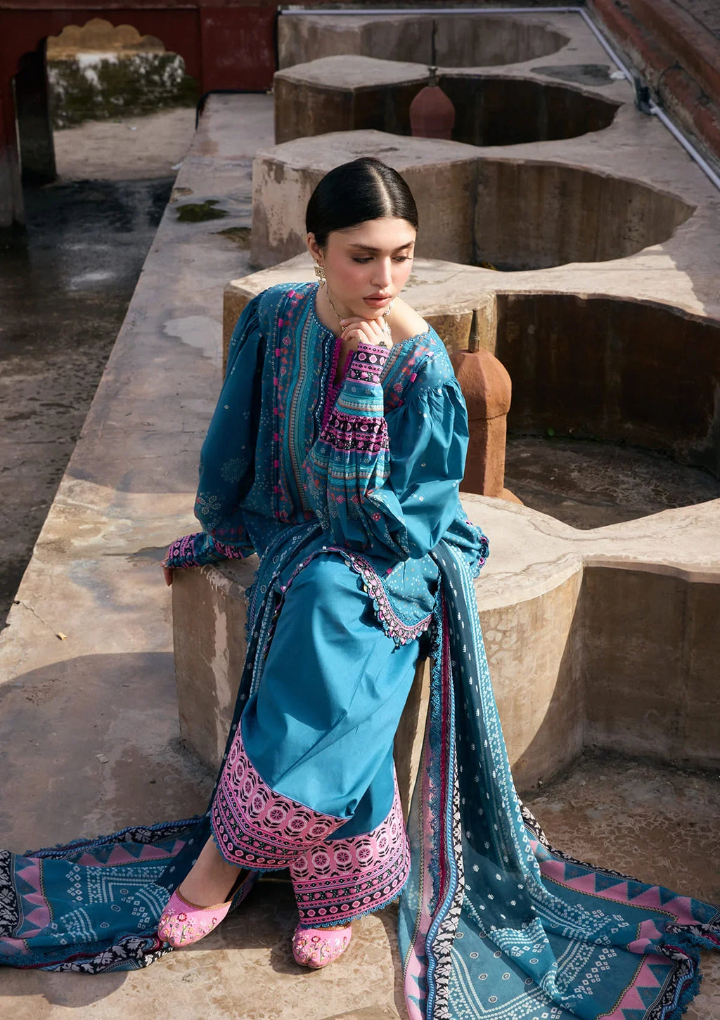 Kahf | Aangan Prints Chiffon '26 | Falak Ara