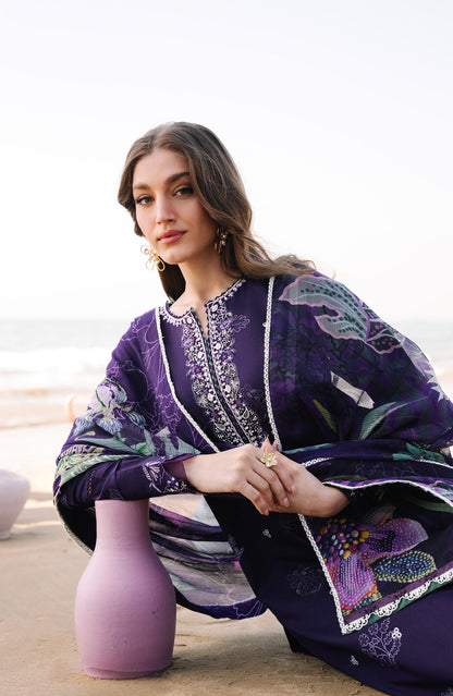 Seran | Afsanah - Unstitched Lawn | Elin