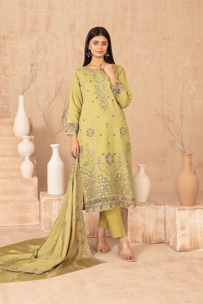 Tawakaal | Nisrine 3Pcs Embroidered Digital Print suiting | D-4983