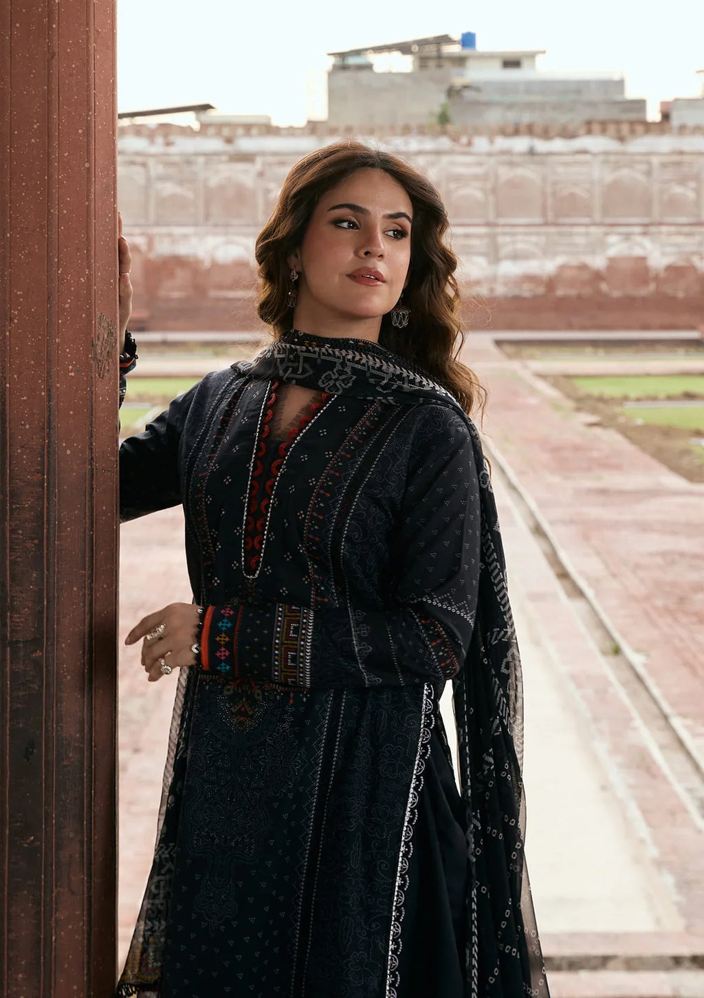 Kahf | Aangan Prints Chiffon '26 | Gul-e-Siyah