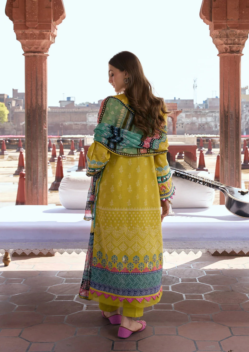 Kahf | Aangan Prints Chiffon '26 | Zarafshan