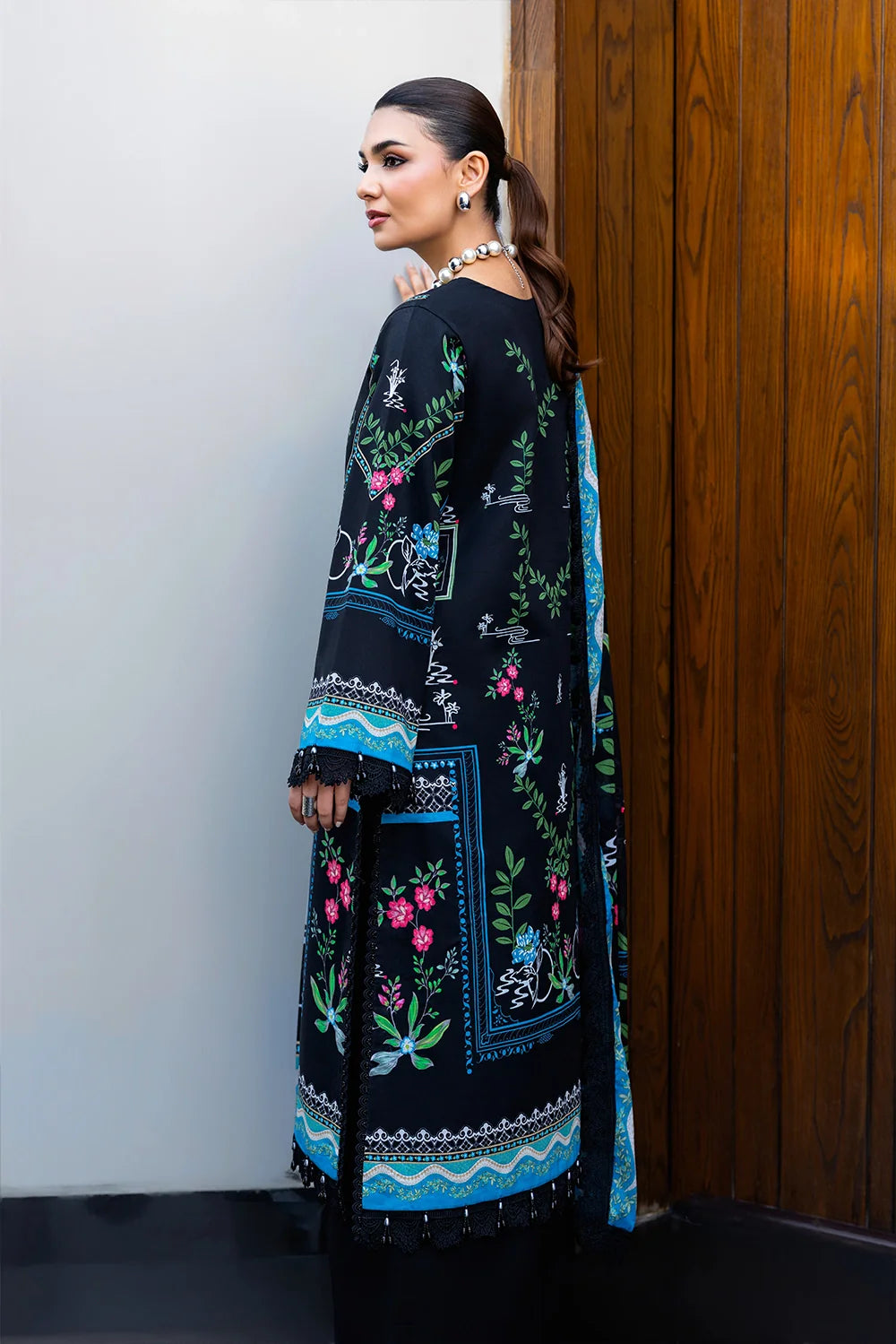 Naqsh | The Breeze Edit Lawn | Moonlit Noir