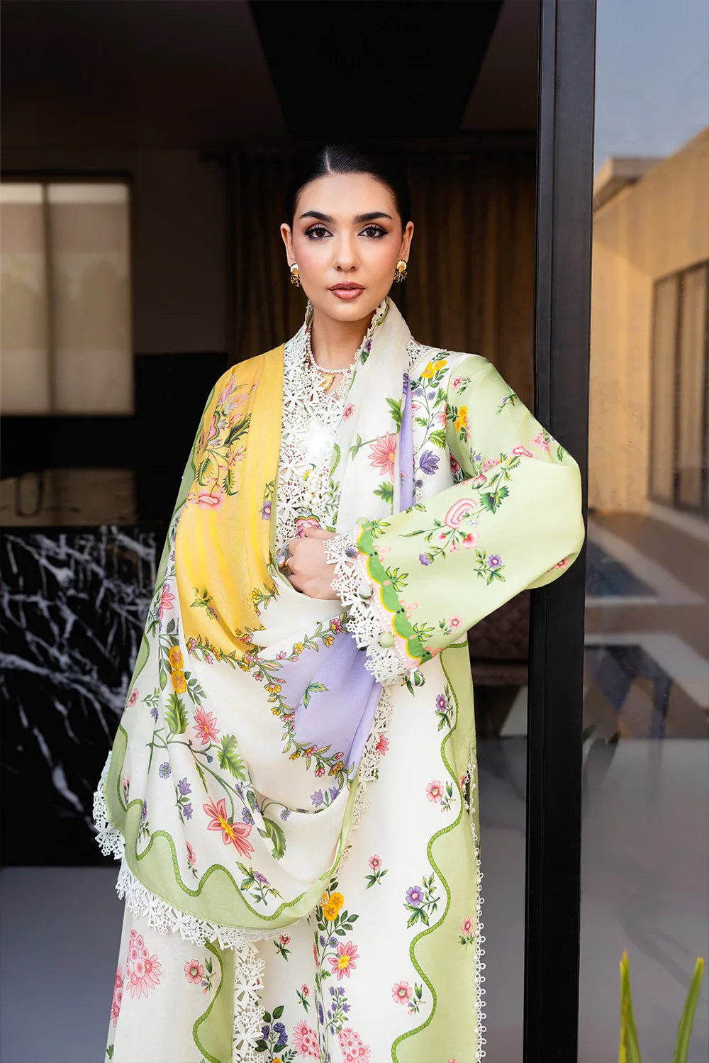 Naqsh | The Breeze Edit Lawn | Sage Serenity