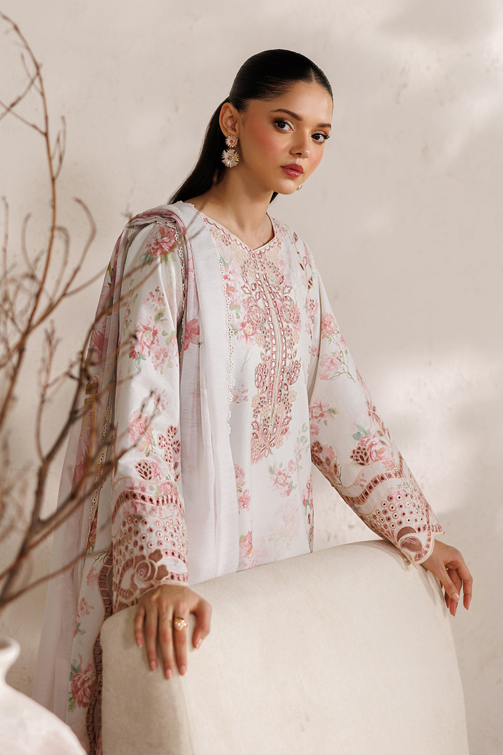 Iznik | Festive Embroidered Lawn | IBE-04