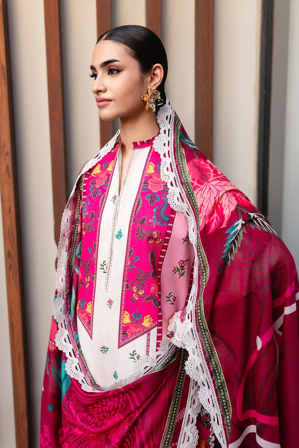 Naqsh | The Breeze Edit Lawn | Rosé Dream