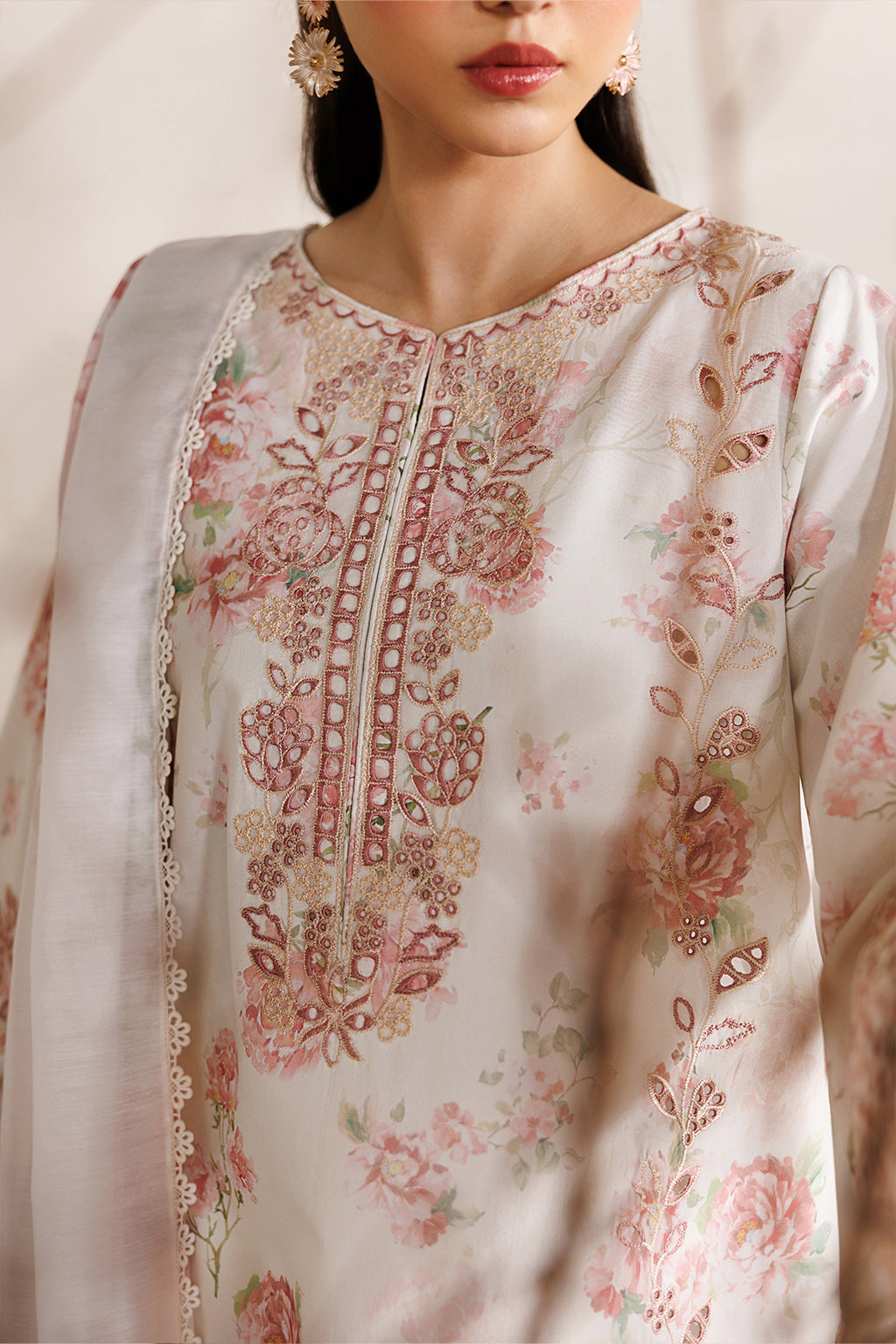 Iznik | Festive Embroidered Lawn | IBE-04