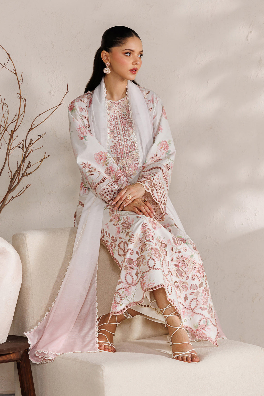 Iznik | Festive Embroidered Lawn | IBE-04