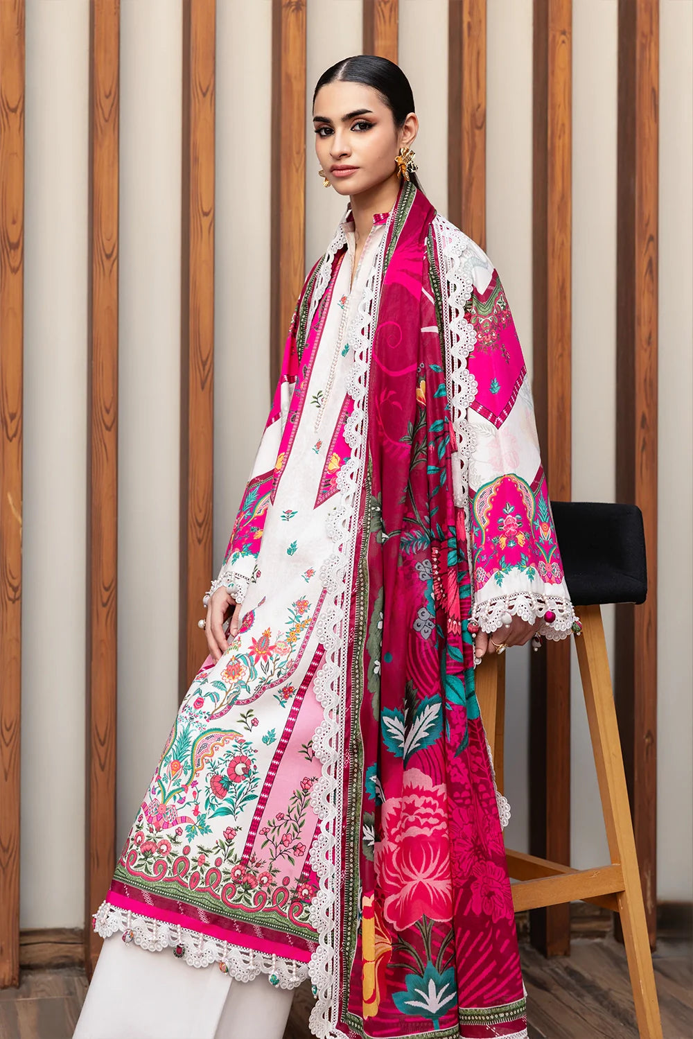 Naqsh | The Breeze Edit Lawn | Rosé Dream