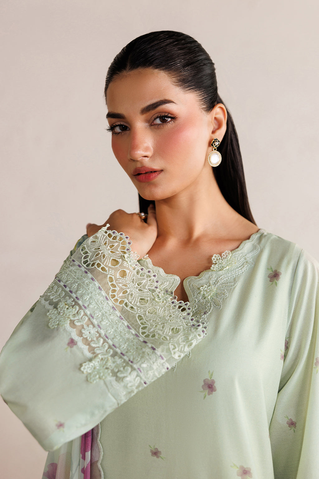 Iznik | Festive Embroidered Lawn | IBE-06