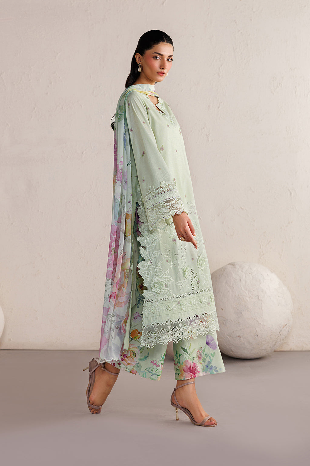 Iznik | Festive Embroidered Lawn | IBE-06