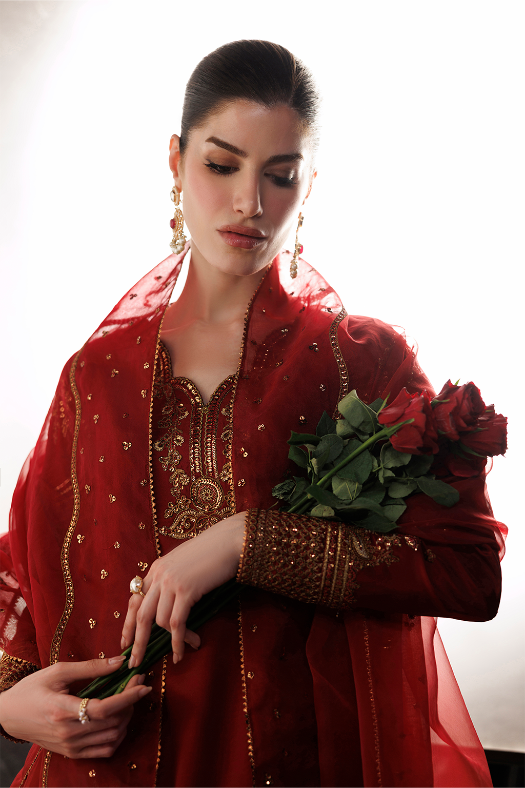 Iznik | Formals 26 Embroidered Ramen Silk | UE-734