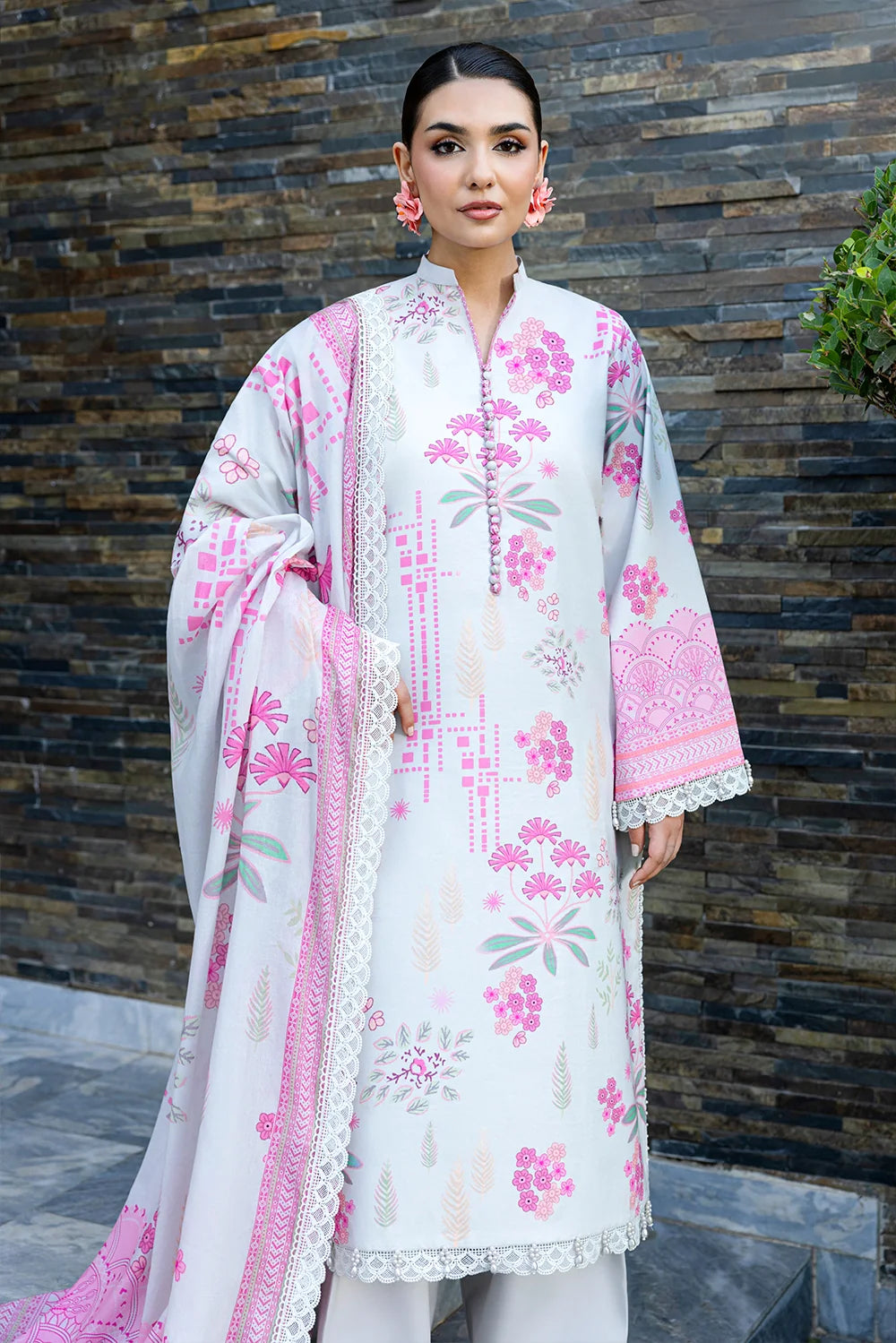 Naqsh | The Breeze Edit Lawn | Pearl Whisper