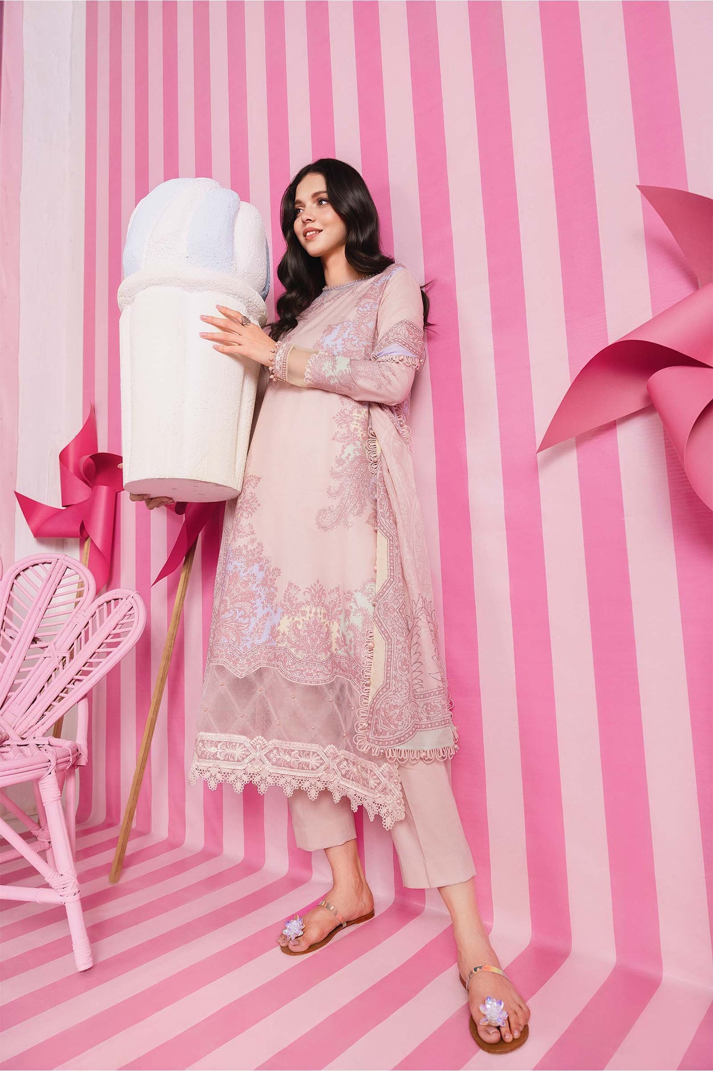 MARIA B | 3 Pc Unstitched Embroidered Lawn Suit | MB-CUSV13-04B