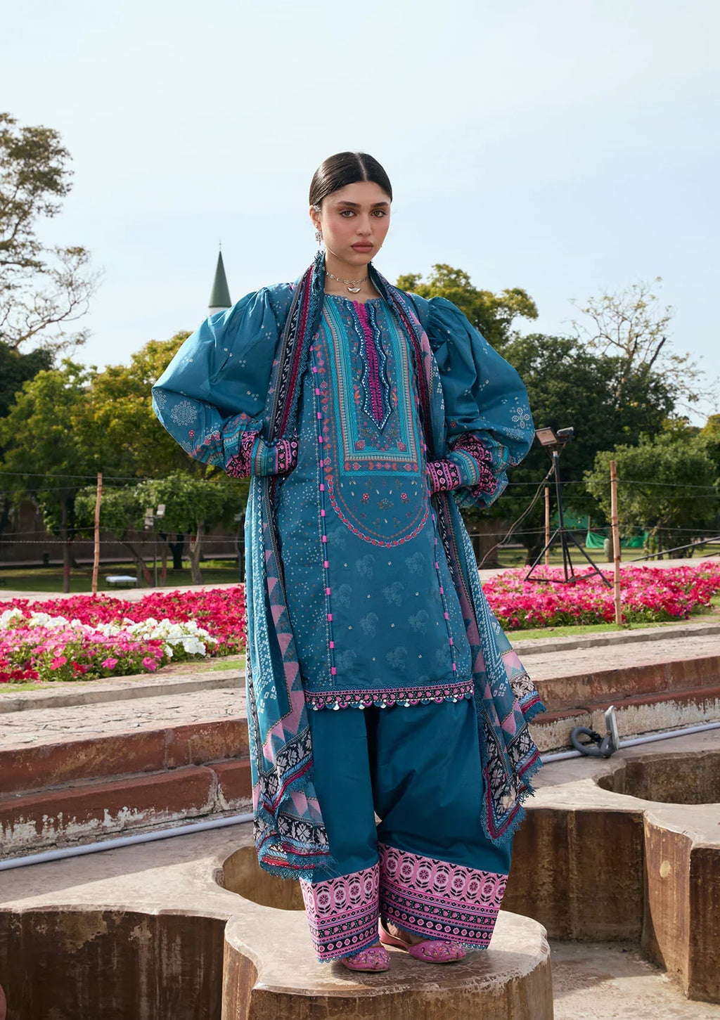 Kahf | Aangan Prints Chiffon '26 | Falak Ara