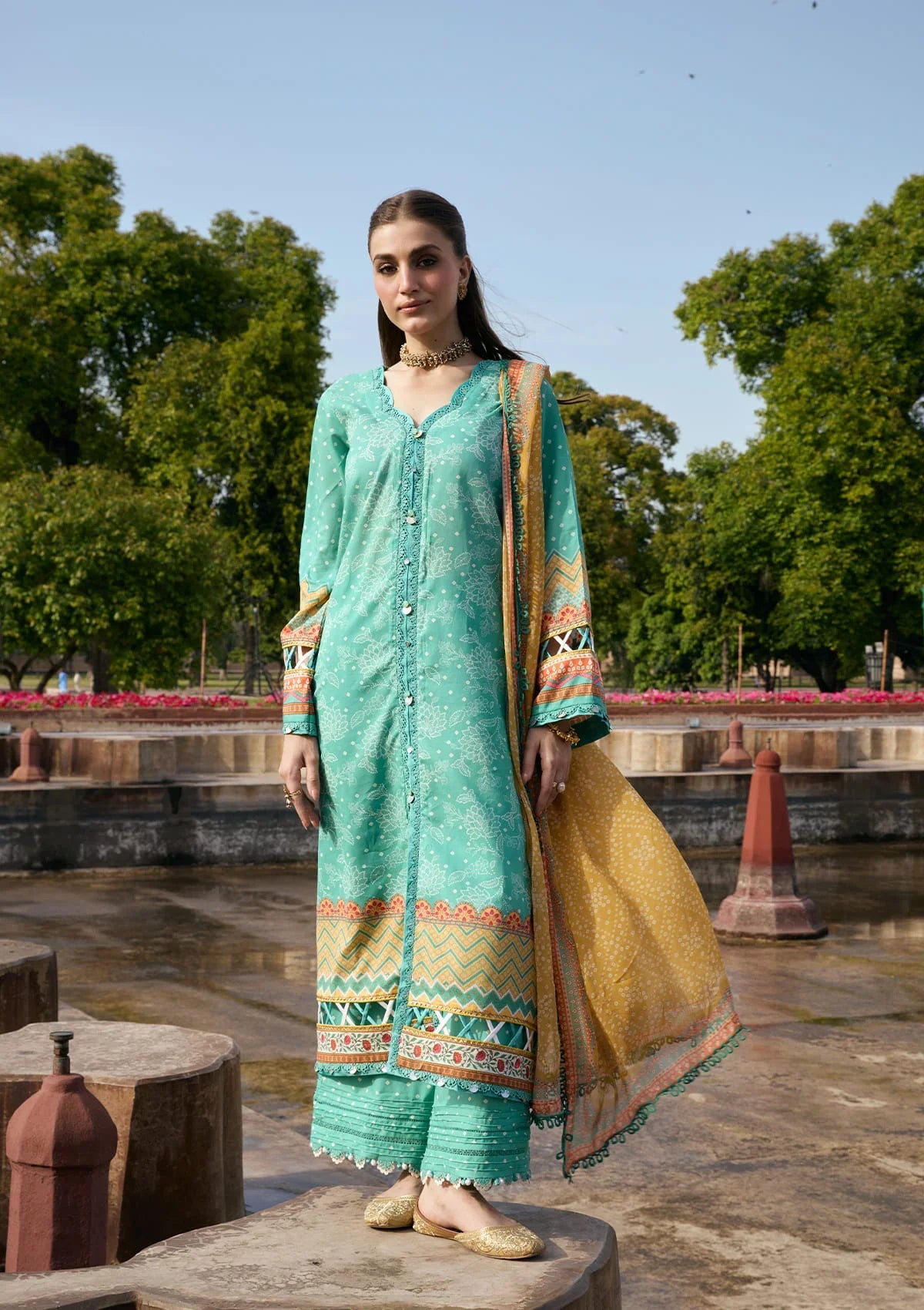 Kahf | Aangan Prints Chiffon '26 | Nazish