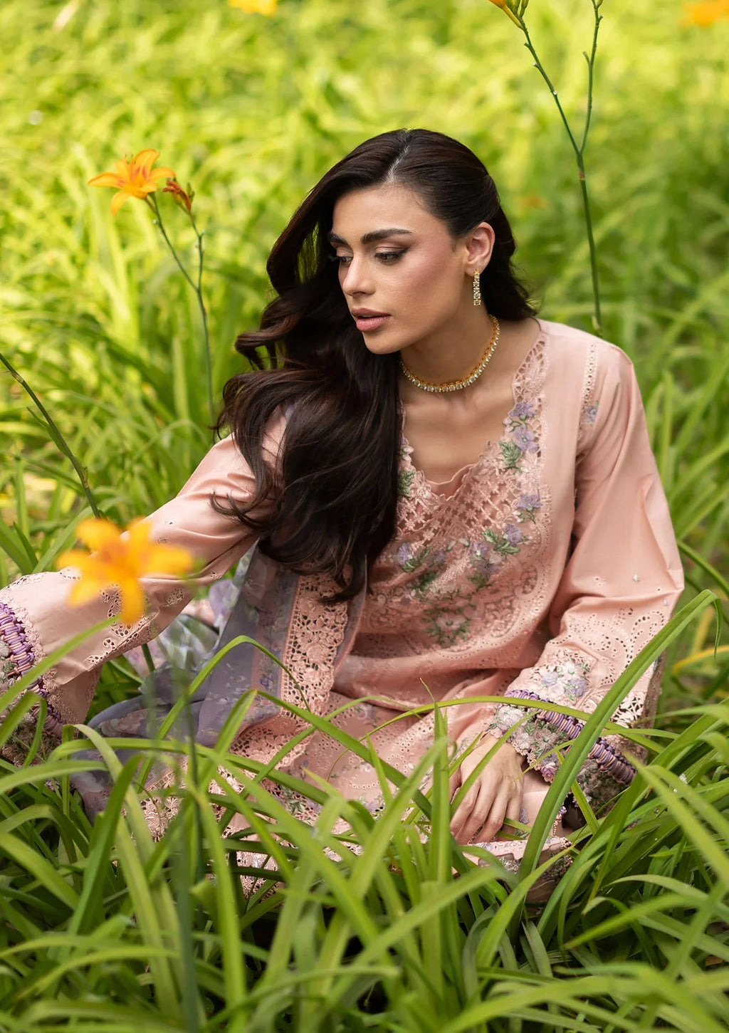 Elaf | Luxury Lawn Vol 2 '26 | Blushing Rose