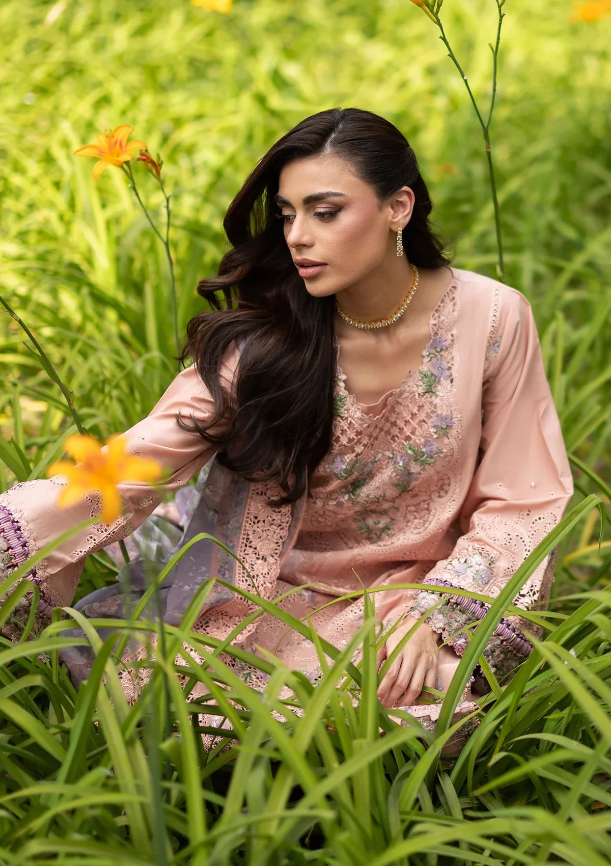 Elaf | Luxury Lawn Vol 2 '26 | Blushing Rose